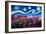 Starry Night in Nuremberg Germany with Castle and-Martina Bleichner-Framed Art Print