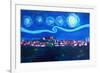 Starry Night in Nuremberg - Van Gogh Inspirations-Markus Bleichner-Framed Art Print