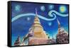 Starry Night in Thailand Van Gogh Inspirations i-Martina Bleichner-Framed Stretched Canvas