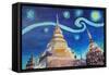 Starry Night in Thailand Van Gogh Inspirations i-Martina Bleichner-Framed Stretched Canvas