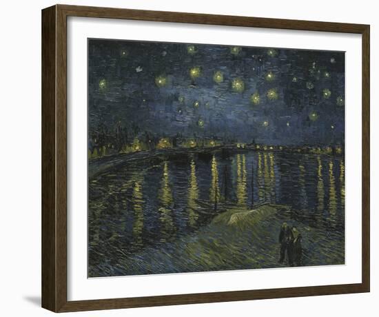 Starry Night On The Rhone, 1888-Vincent Van Gogh-Framed Giclee Print