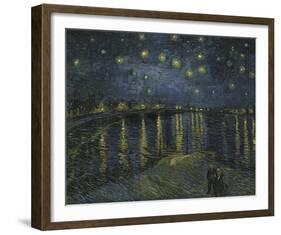 Starry Night On The Rhone, 1888-Vincent Van Gogh-Framed Giclee Print