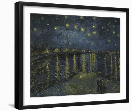 Starry Night On The Rhone, 1888-Vincent Van Gogh-Framed Giclee Print