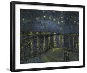 Starry Night On The Rhone, 1888-Vincent Van Gogh-Framed Giclee Print