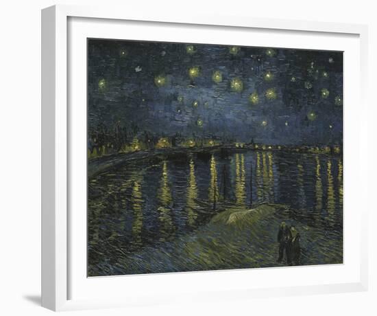 Starry Night On The Rhone, 1888-Vincent Van Gogh-Framed Giclee Print