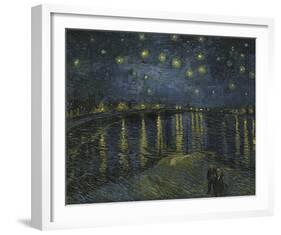 Starry Night On The Rhone, 1888-Vincent Van Gogh-Framed Giclee Print