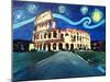 Starry Night over Coliseum in Rome Italy with Van-Markus Bleichner-Mounted Art Print