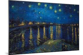 Starry Night over The Rhone by Vincent van Gogh-Trends International-Mounted Poster