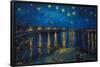 Starry Night over The Rhone by Vincent van Gogh-Trends International-Framed Poster