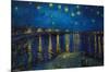 Starry Night over The Rhone by Vincent van Gogh-Trends International-Mounted Poster