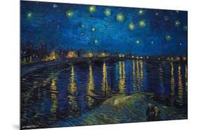 Starry Night over The Rhone by Vincent van Gogh-Trends International-Mounted Poster