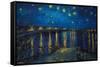 Starry Night over The Rhone by Vincent van Gogh-Trends International-Framed Stretched Canvas