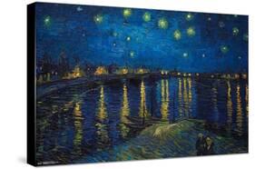 Starry Night over The Rhone by Vincent van Gogh-Trends International-Stretched Canvas