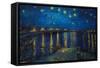 Starry Night over The Rhone by Vincent van Gogh-Trends International-Framed Stretched Canvas