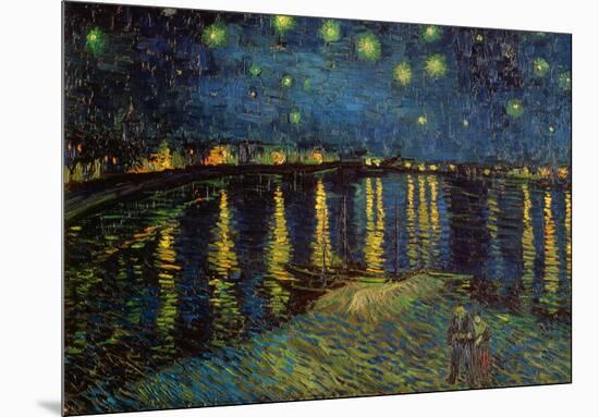 Starry Night Over the Rhone, c.1888-Vincent van Gogh-Mounted Art Print