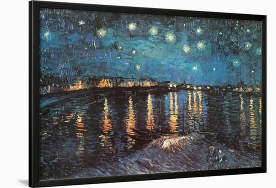 Starry Night over the Rhone, c.1888-Vincent van Gogh-Lamina Framed Poster