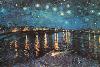 Starry Night over the Rhone, c.1888-Vincent van Gogh-Lamina Framed Poster