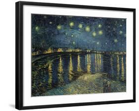 Starry Night over the Rhone, c.1888-Vincent van Gogh-Framed Premium Giclee Print