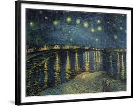 Starry Night over the Rhone, c.1888-Vincent van Gogh-Framed Premium Giclee Print