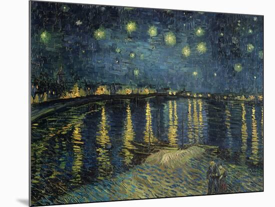 Starry Night over the Rhone, c.1888-Vincent van Gogh-Mounted Premium Giclee Print