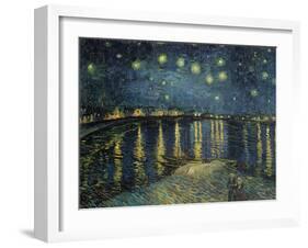 Starry Night over the Rhone, c.1888-Vincent van Gogh-Framed Giclee Print