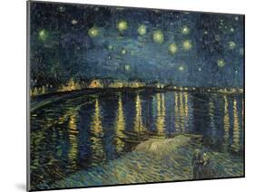 Starry Night over the Rhone, c.1888-Vincent van Gogh-Mounted Giclee Print