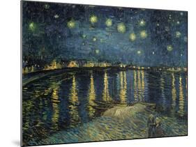 Starry Night over the Rhone, c.1888-Vincent van Gogh-Mounted Giclee Print