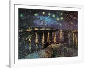 Starry Night Over the Rhone-Vincent van Gogh-Framed Art Print