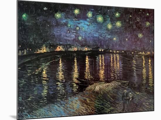 Starry Night Over the Rhone-Vincent van Gogh-Mounted Art Print