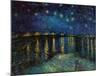 Starry Night Over the Rhone-Vincent van Gogh-Mounted Art Print