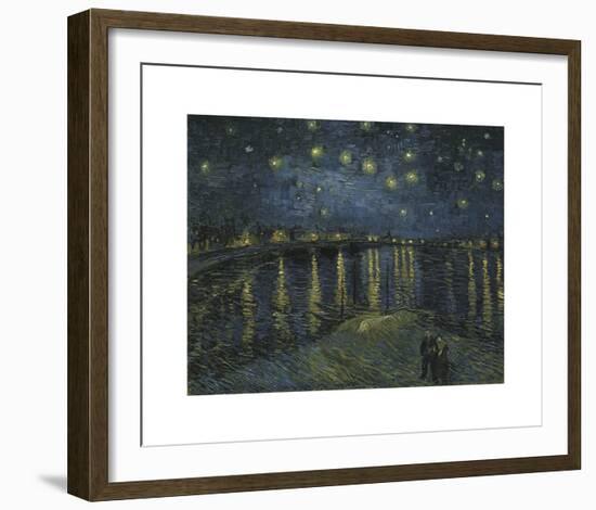 Starry Night Over the Rhone-Vincent van Gogh-Framed Giclee Print