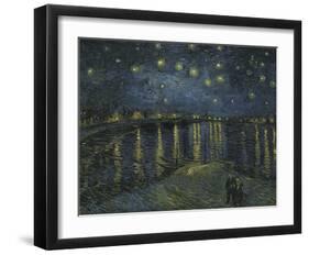 Starry Night Over the Rhone-Vincent van Gogh-Framed Giclee Print