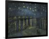 Starry Night Over the Rhone-Vincent van Gogh-Framed Giclee Print