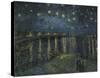 Starry Night Over the Rhone-Vincent van Gogh-Stretched Canvas