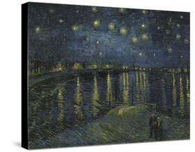 Starry Night Over the Rhone-Vincent van Gogh-Stretched Canvas