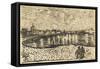 Starry Night over the Rhône-Vincent van Gogh-Framed Stretched Canvas