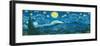 Starry Night Panorama-Vincent van Gogh-Framed Premium Giclee Print