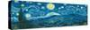 Starry Night Panorama-Vincent van Gogh-Stretched Canvas