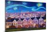 Starry Night with Painted Ladies San Francisco-Markus Bleichner-Mounted Art Print