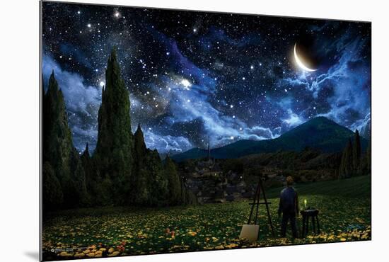 Starry Night-null-Mounted Poster