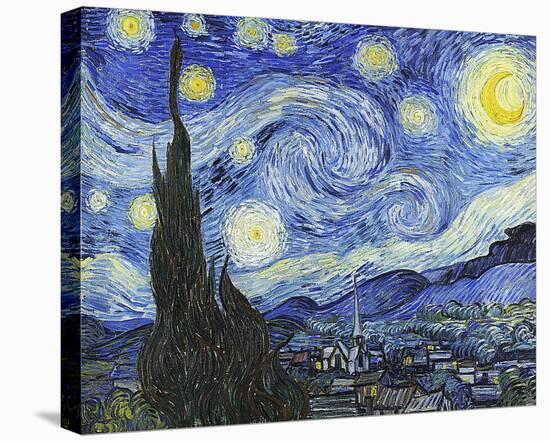 Starry Night-Vincent van Gogh-Stretched Canvas