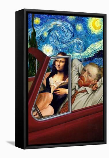 Starry Night-Barry Kite-Framed Stretched Canvas