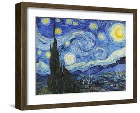 Starry Night-Vincent Van Gogh-Framed Art Print