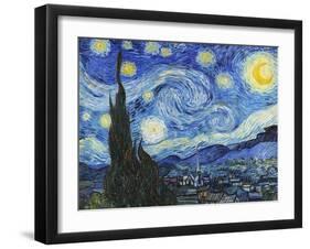 Starry Night-Vincent Van Gogh-Framed Art Print