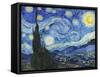 Starry Night-Vincent Van Gogh-Framed Stretched Canvas