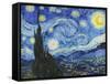 Starry Night-Vincent Van Gogh-Framed Stretched Canvas