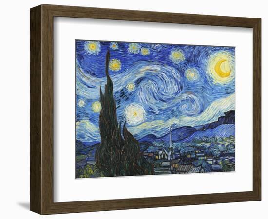 Starry Night-Vincent Van Gogh-Framed Art Print