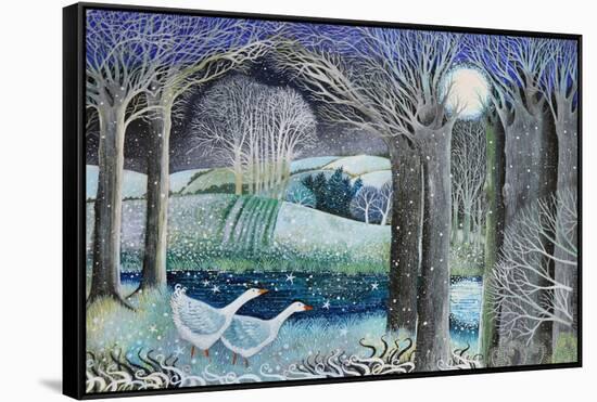 Starry River-Lisa Graa Jensen-Framed Stretched Canvas