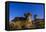 Starry Sky Above Hoodoo Formations at Dinosaur Provincial Park, Canada-null-Framed Stretched Canvas