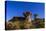 Starry Sky Above Hoodoo Formations at Dinosaur Provincial Park, Canada-null-Stretched Canvas